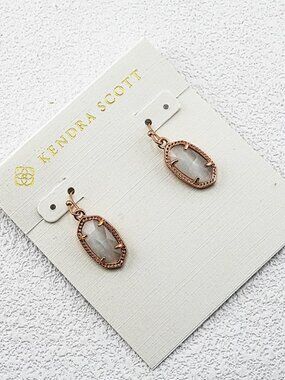 Kendra Scott Gray Cat Eye Earrings